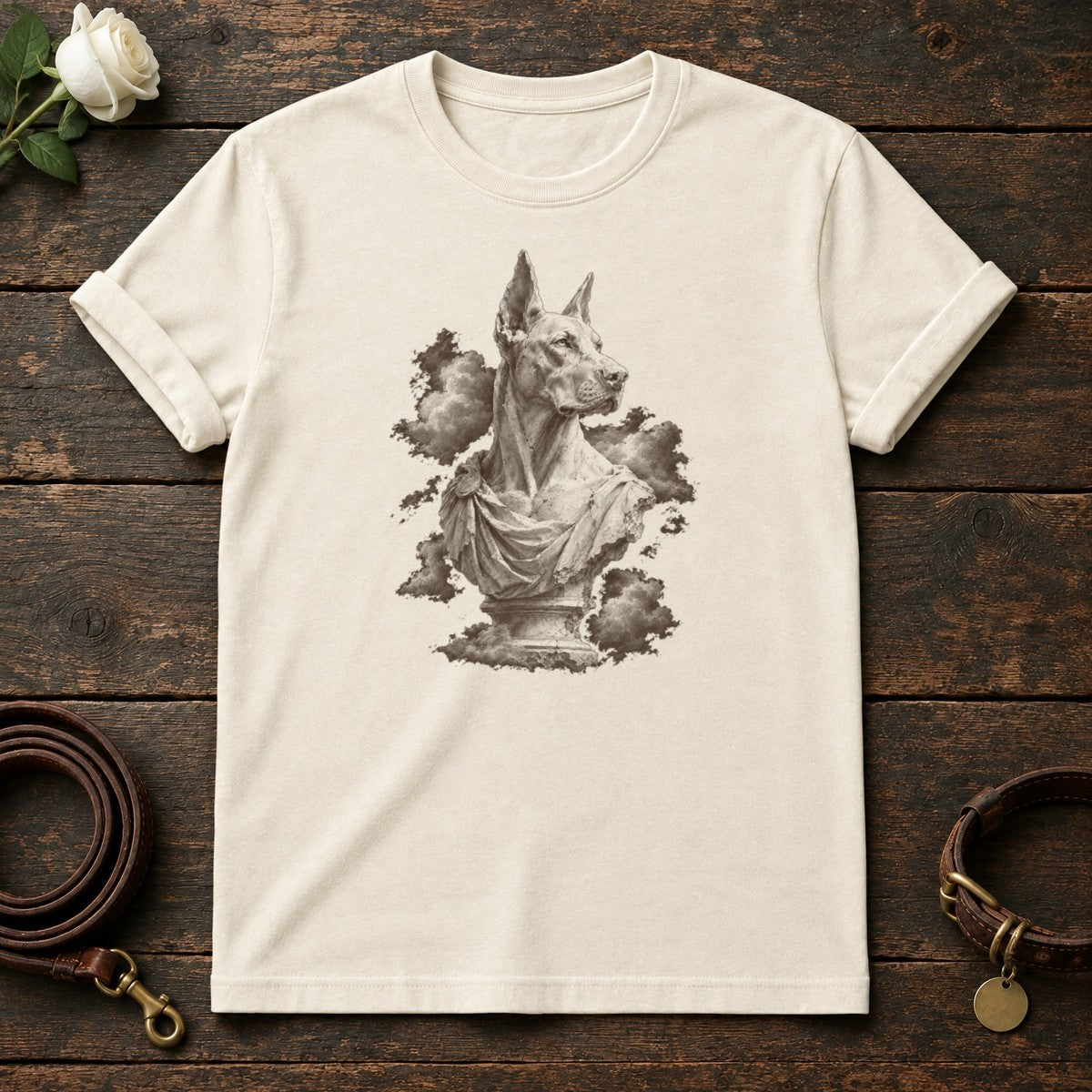 Great Dane Marble Guardian Tee in Natural