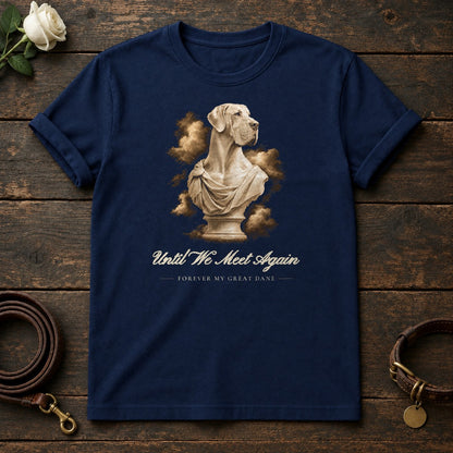 Until We Meet Again – Marble Great Dane Memorial Tee in Navy