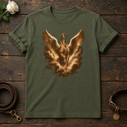 Great Dane Guardian Angel Tee in Military Green