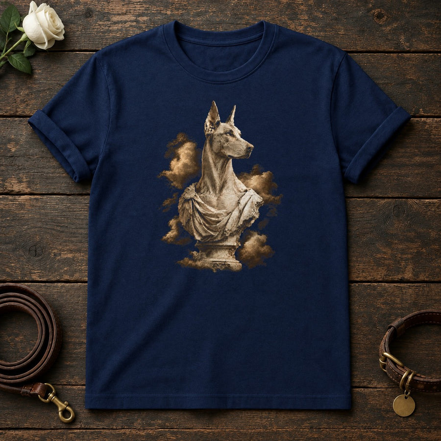 Doberman Marble Guardian Tee in Navy