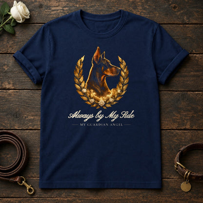Always by My Side – Laurel Doberman Memorial Tee in Navy