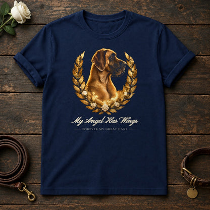 My Angel Has Wings – Laurel Great Dane Memorial Tee in Navy