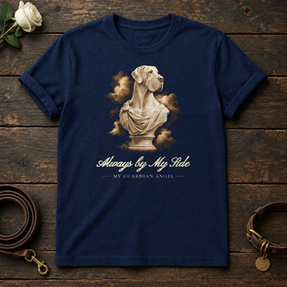 Always by My Side – Marble Great Dane Memorial Tee in Navy
