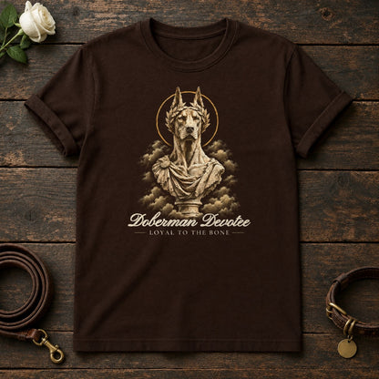 Doberman Devotee Tee in Dark Chocolate