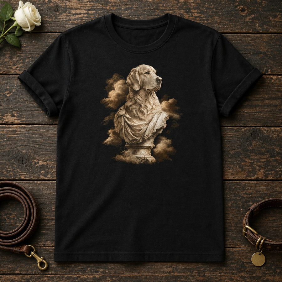 Golden Retriever Marble Guardian Tee in Black