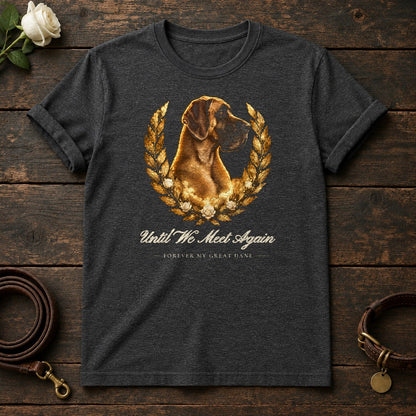 Until We Meet Again – Laurel Great Dane Memorial Tee in Dark Heather