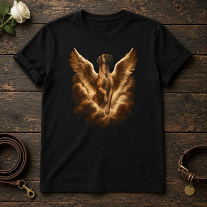 Great Dane Guardian Angel Tee in Black