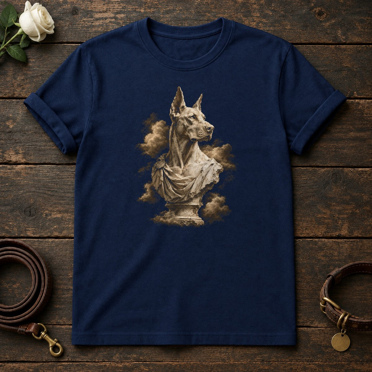 Great Dane Marble Guardian Tee in Navy