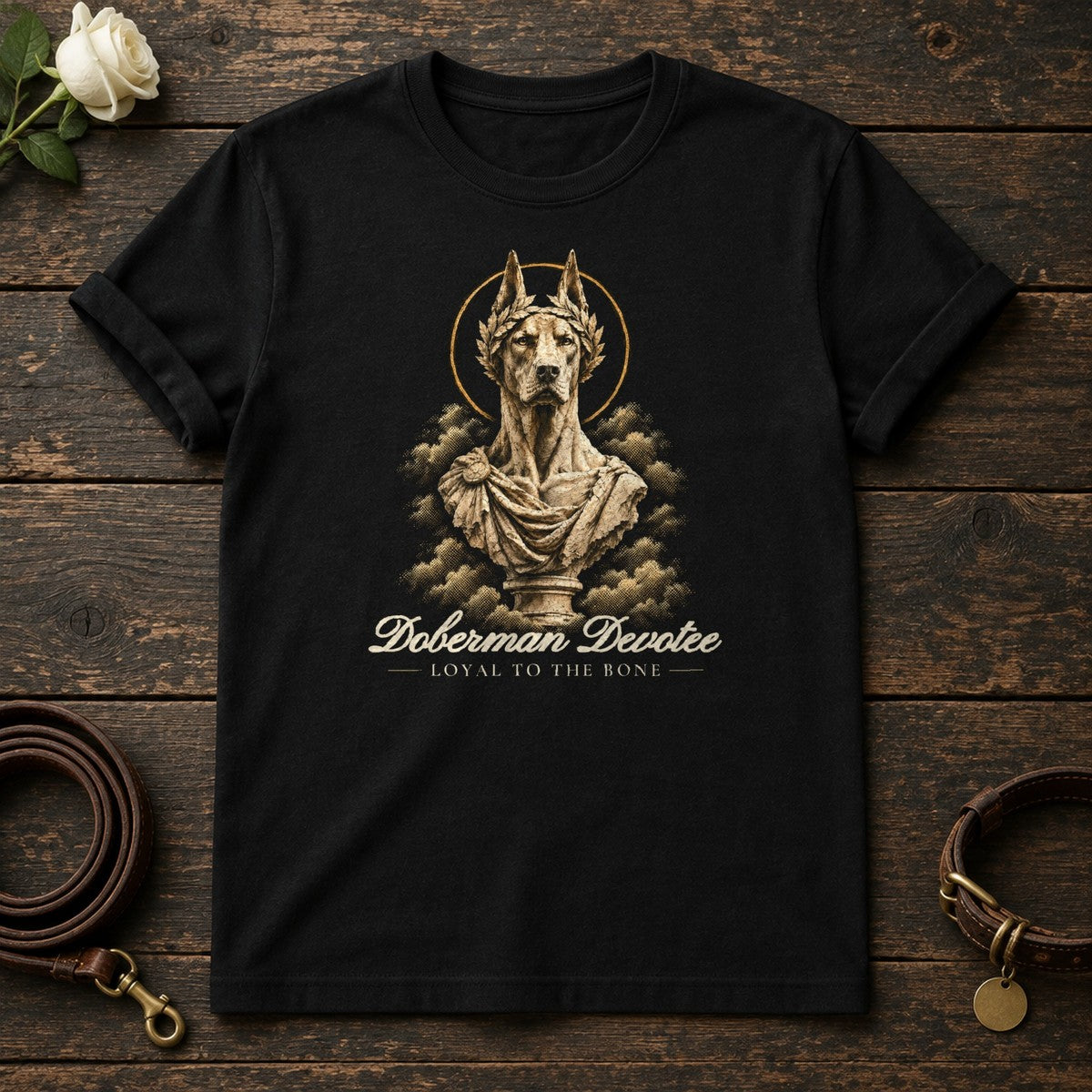 Doberman Devotee Tee in Black