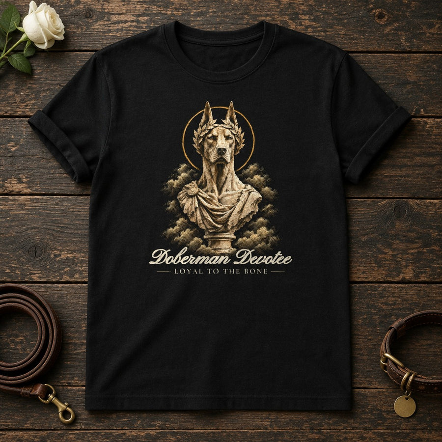 Doberman Devotee Tee in Black