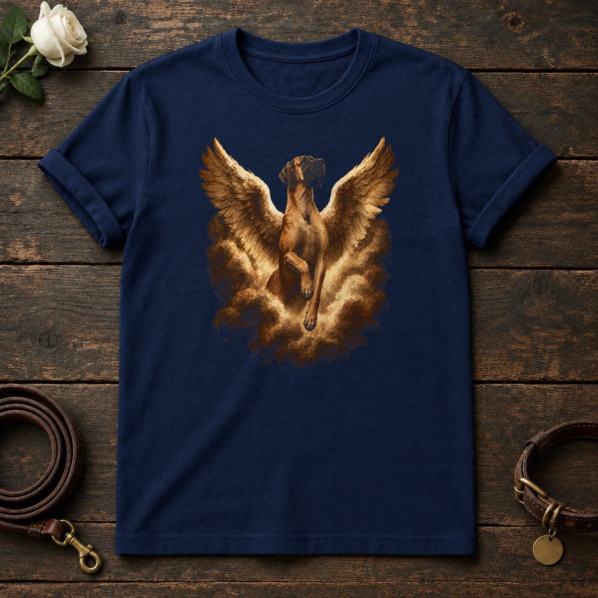 Great Dane Guardian Angel Tee in Navy
