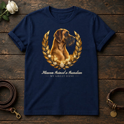 Heaven Gained a Guardian – Laurel Great Dane Memorial Tee in Navy