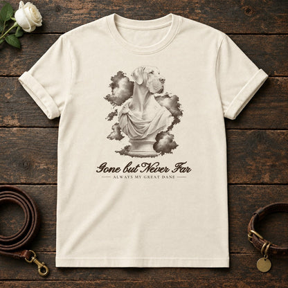 Gone but Never Far – Marble Great Dane Memorial Tee in Natural