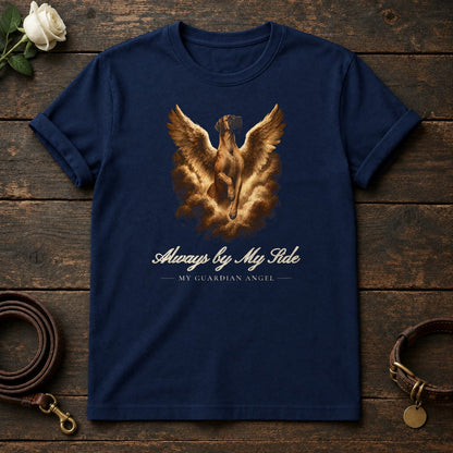 Always by My Side – Winged Great Dane Memorial Tee in Navy
