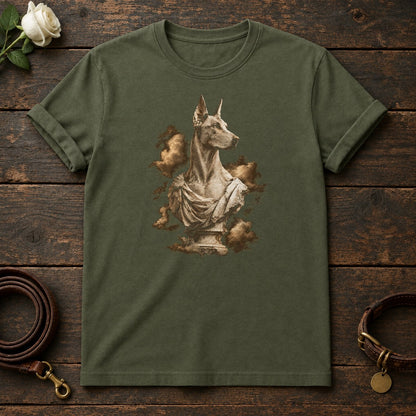 Doberman Marble Guardian Tee in Military Green