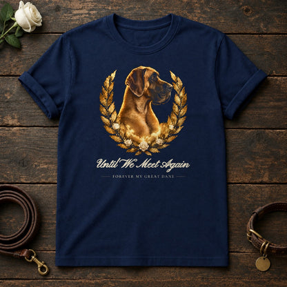 Until We Meet Again – Laurel Great Dane Memorial Tee in Navy
