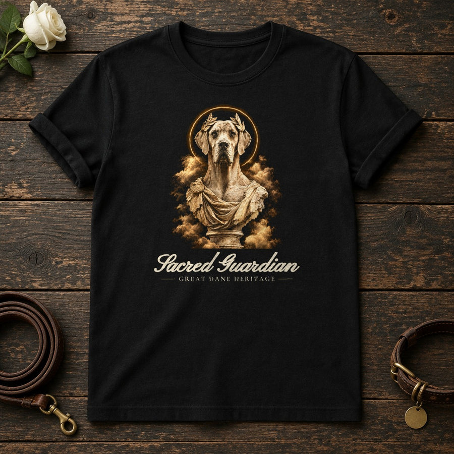 Sacred Guardian Great Dane Tee in Black